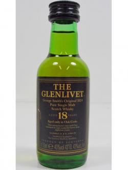 Glenlivet Speyside Single Malt Miniature 18 Year Old
