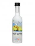 A bottle of Grey Goose La Poire Vodka Miniature