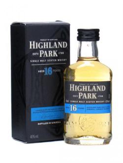 Highland Park 16 Year Old Miniature Island Single Malt Scotch Whisky