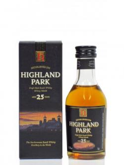 Highland Park Single Highland Malt Miniature 25 Year Old