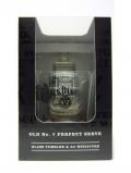 A bottle of Jack Daniels Miniature Branded Glass Tumbler Gift Set