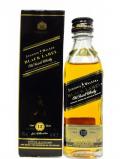 A bottle of Johnnie Walker Black Label Miniature 12 Year Old