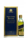 A bottle of Johnnie Walker Blue Label Miniature 1