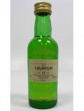 A bottle of Lagavulin Islay Single Malt Miniature 1978 15 Year Old