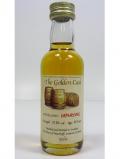 A bottle of Laphroaig The Golden Cask Miniature 10 Year Old