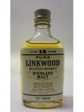 A bottle of Linkwood Single Highland Malt Miniature 12 Year Old