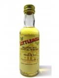 A bottle of Littlemill Silent 100 Pure Malt Scotch Miniature 5 Year Old