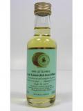 A bottle of Littlemill Silent Lowland Single Malt Miniature 1990 13 Year Old