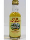 A bottle of Loch Lomond Old Rhosdhu Miniature