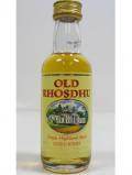 A bottle of Loch Lomond Old Rhosdhu Miniature