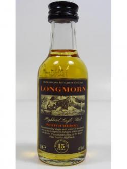 Longmorn Single Highland Malt Miniature 15 Year Old 1596