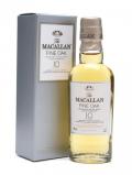 A bottle of Macallan 10 Year Old / Fine Oak Miniature