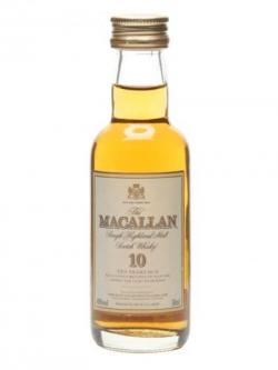 Macallan 10 Year Old Sherry Oak / Old Presentation Miniature Speyside Whisky