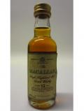 A bottle of Macallan British Aerospace Jetstream Miniature 12 Year Old