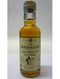 A bottle of Macallan Giovinetti Special Selection Miniature 7 Year Old