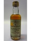A bottle of Macallan Highland Single Malt Miniature 10 Year Old 2050