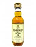 A bottle of Macallan Highland Single Malt Miniature 12 Year Old 2934
