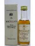 A bottle of Macallan Highland Single Malt Miniature 12 Year Old