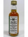 A bottle of Macallan Single Highland Malt Miniature 19 Year Old