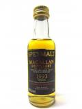 A bottle of Macallan Speymalt Miniature 1993