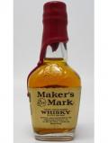 A bottle of Makers Mark Kentucky Straight Miniature