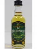 A bottle of Miltonduff Speyside Single Malt Miniature 12 Year Old