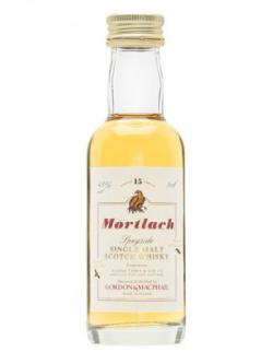 Mortlach 15 Year Old Miniature / Gordon& Macphail Speyside Whisky
