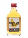 A bottle of Mount Gay Eclipse Rum Miniature