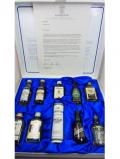 A bottle of Multiple Distillery Packs Allied Distillers Queens Export Award