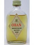 A bottle of Oban Highland Single Malt Miniature 12 Year Old