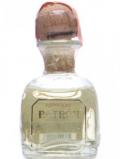 A bottle of Patron Reposado Tequila Miniature