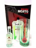 A bottle of Rum Bacardi Funkin Mojito Glass Gift Set