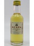 A bottle of Scapa Highland Single Malt Miniature 1989