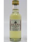 A bottle of Scapa Highland Single Malt Miniature 1993
