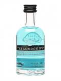 A bottle of The London No.1 Original Blue Gin / Miniature