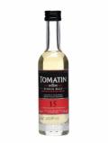 A bottle of Tomatin 15 year