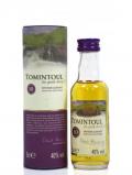 A bottle of Tomintoul Speyside Single Malt Miniature 10 Year Old