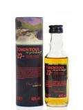 A bottle of Tomintoul Speyside Single Malt Miniature 27 Year Old