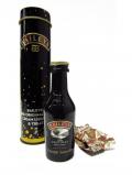 A bottle of Whisky Liqueurs Baileys Miniature Chocolate Gift Tin