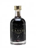 A bottle of White Heron British Cassis Liqueur / Miniature