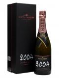 A bottle of Moet& Chandon 2004 Grand Vintage Rose Champagne