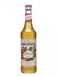 A bottle of Monin Apricot Syrup