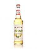 A bottle of Monin Banane (Yellow Banana) Syrup