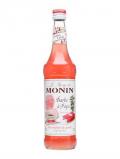 A bottle of Monin Barbe a Papa Syrup / Cotton Candy