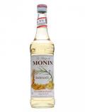 A bottle of Monin Butterscotch Syrup