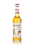 A bottle of Monin Crème Brûlée Syrup