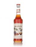A bottle of Monin Figue (Fig) Syrup