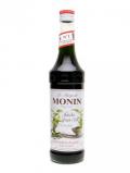 A bottle of Monin Green Tea Syrup