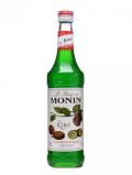 A bottle of Monin Kiwi Syrup