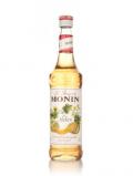 A bottle of Monin Melon Syrup